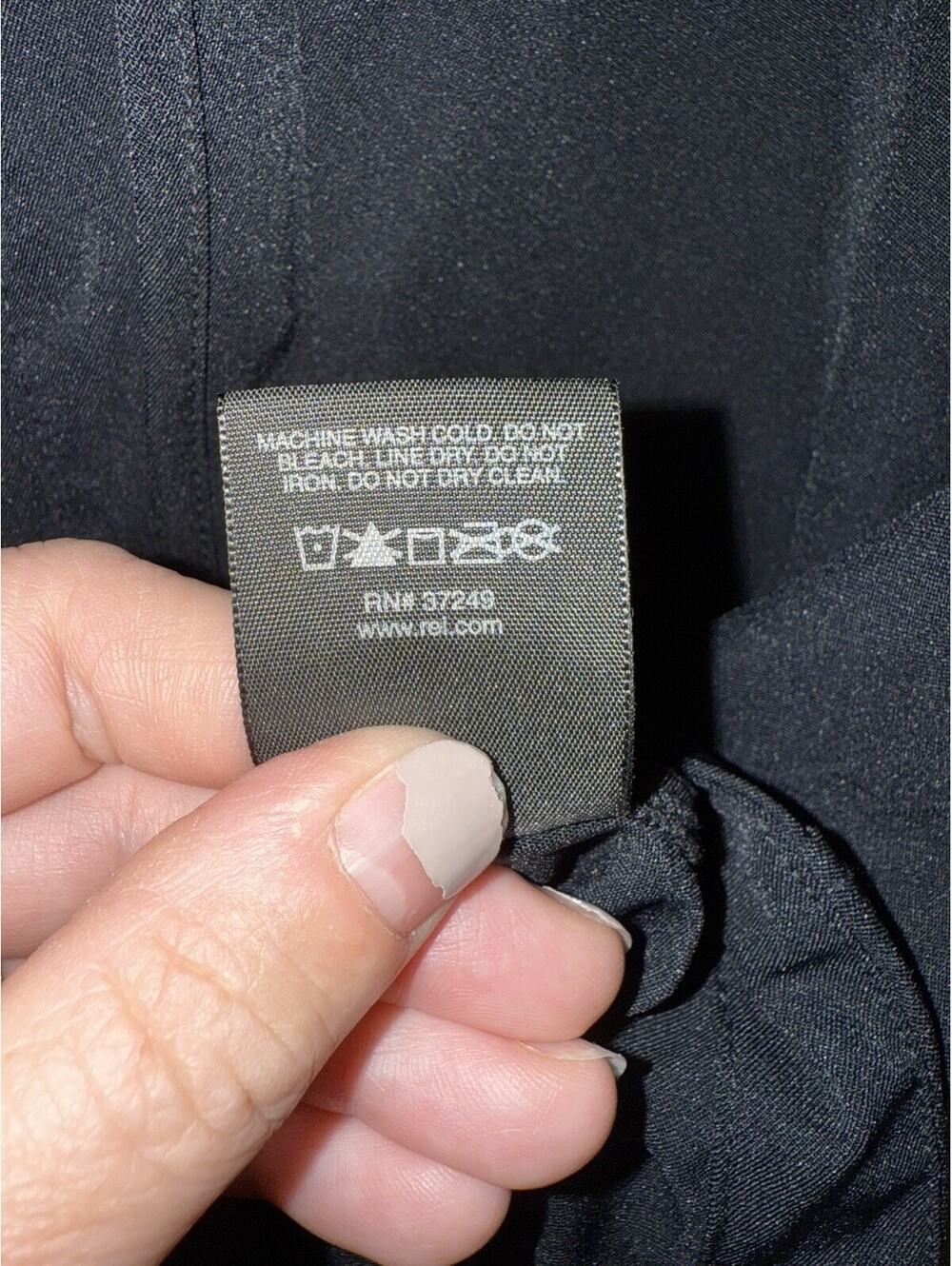 REI  Black Woman’s Jacket Size M~ Front Zip With Pockets ~ Light Weight - Picture 4 of 9